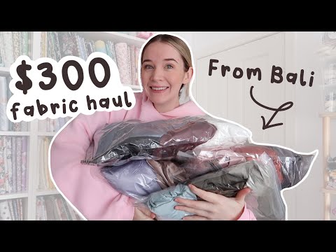 Bali fabric haul, purchasing silk? or satin luxurious fabric mini haul