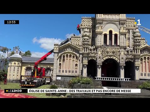 Abîmée par le cyclone Garance, l’église de Sainte-Anne nécessite d’importants travaux.