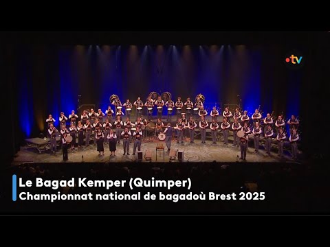 Bagad Kemper (Quimper) au championnat des bagadoù 2025