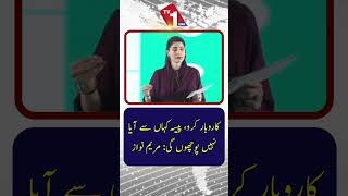 مریم نواز: ”کاروبار کریں، میں نہیں پوچھوں گی کہ پیسہ کہاں سے آیا“