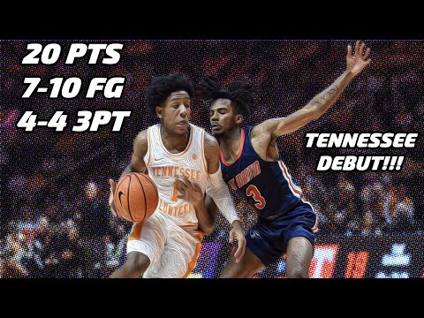 Kennedy Chandler vs UT-Martin 11.9.21 | 20 pts (7-10 FG, 4-4 3pt), 3 Ast, 1 Reb, 3 TO