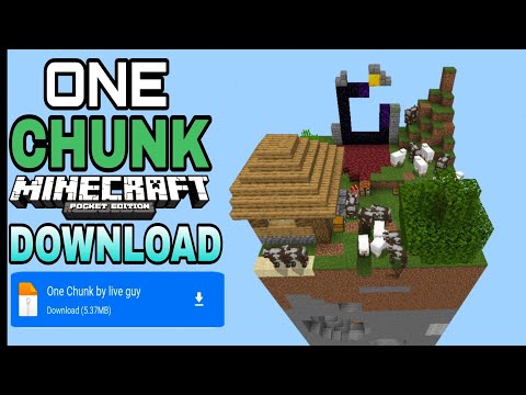 One Chunk 😍 Survival Map for Mcpe 😁 | One Chunk Survival Map for Minecraft PE