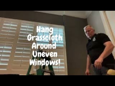 Remastered: Hang Phillip Jeffries Manila Help Grasscloth around Uneven Windows - Spencer Colgan
