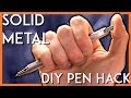 HACKING a SOLID METAL Pen?! - The Zebra F-701 EDC Hack