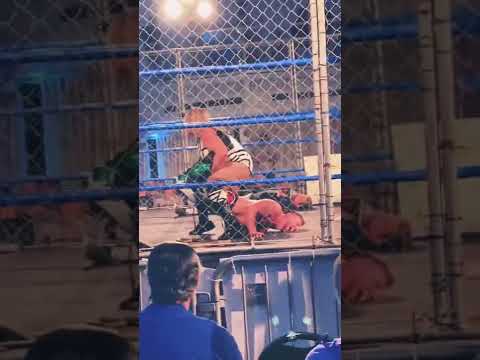 Davienne puts a Boston Crab on JT Dunn! (Chaotic Wrestling) #shorts #intergender