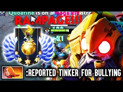 When Divine Stack Meets Dotabuff Top 1 Tinker Quoarine - Easy Rampage Dota 2