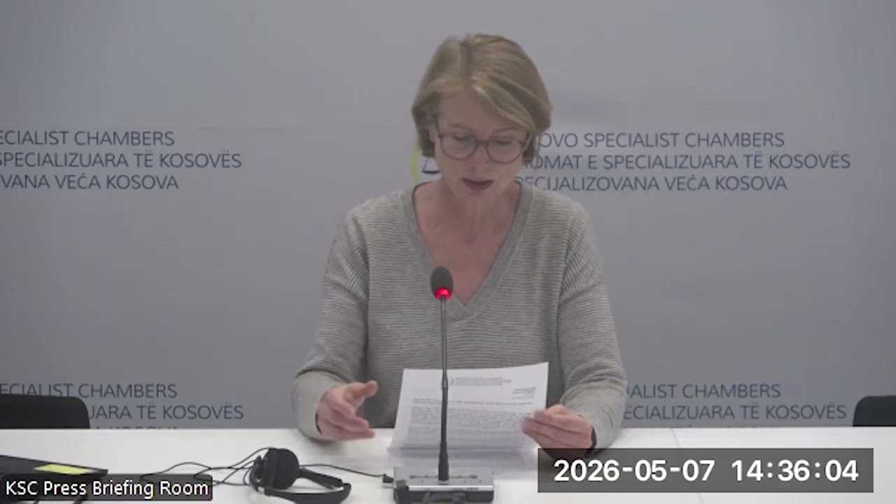 07/05/2026: Brifing za medije Specijalizovanih veća