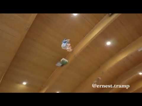 Daredevil teen completes astonishing six somersaults on trampoline