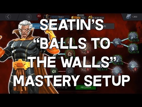 Seatin's Balls To The Walls Mastery Setup - January 2017 - Marvel Contest Of Champions