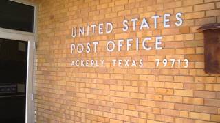 preview picture of video 'Post Office in Ackerly, Texas - Not Too Shabby!'