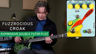 Video thumbnail for Fuzzrocious Pedals CROAK - Expressive Double Filter Fuzz by AndyDemos