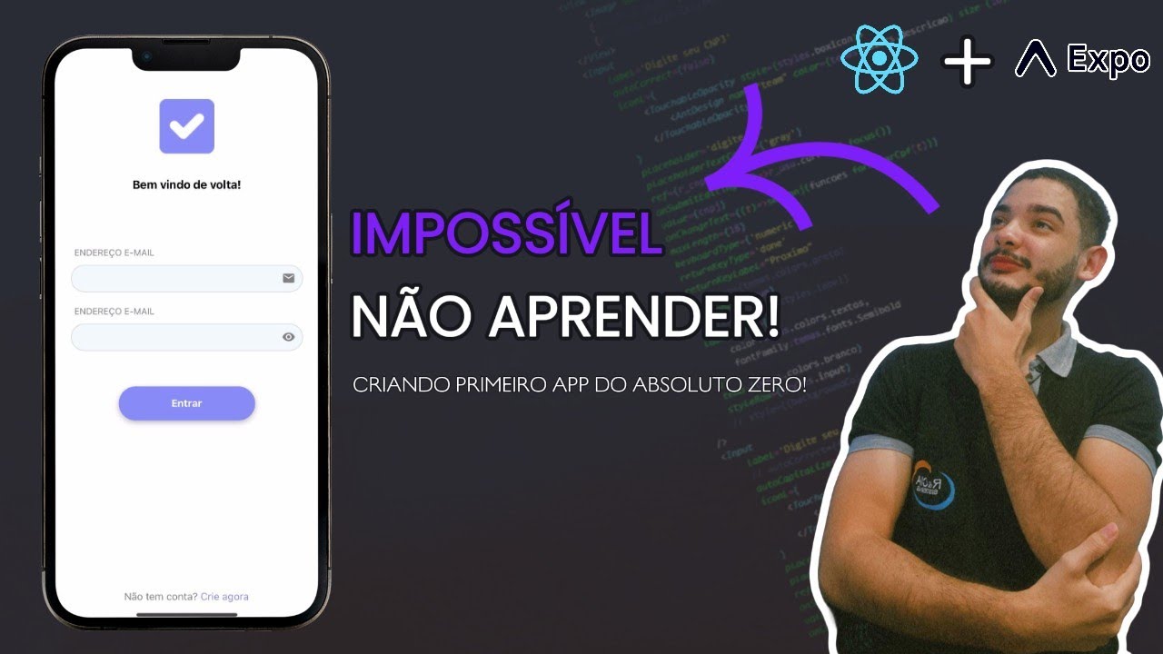 Criando um aplicativo do zero com React-Native + Expo - Aula 1