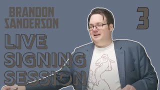 Brandon Sanderson Live Signing Session #3 - The Way Of Kings
