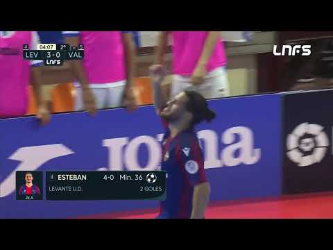 Gol Esteban (4-0) Levante UD FS - Viña Albali Valdepeñas. Semi 3, 1Div. LNFS