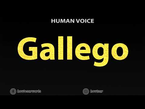 How To Pronounce Gallego