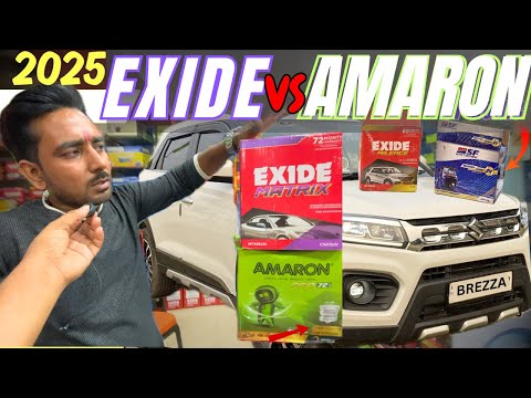 Exide vs Amaron vs Tata vs SF Sonic - Best Car Battries 2025⚡Top Car Batteries🔋