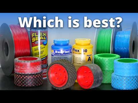 Testing DIY Custom Rubber Tires Made With 3D Printing