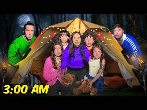 WE CAMPED ONE NIGHT IN THE FOREST WITH THE YOLO ADVENTURES TEAM 😰 | Mau McMahon