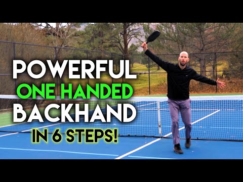 How To Hit a Pickleball One-Handed Backhand In 6 Steps