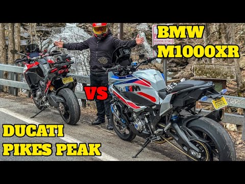 BMW M1000XR VS. DUCATI MULTISTRADA PIKES PEAK| WHICH ONE IS FASTER? #ducati #bmws1000rr #race