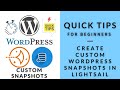 Howto Create Customized WordPress Lightsail Snapshots For Quick Development And Hosting