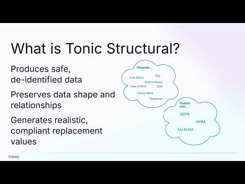 YouTube video about Tonic.ai