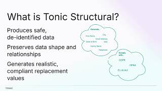 Tonic.ai generates realistic fake data for testing so your production database never goes near your dev environment