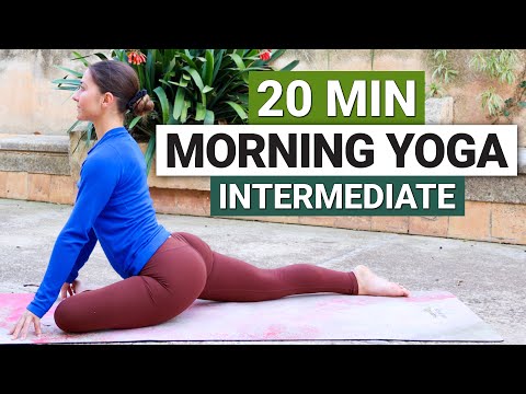 20 Min Intermediate Morning Yoga Flow | Full Body Stretch & Flow