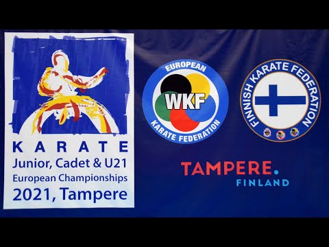 EKF Tampere, Cadet Kumite Female 54+ kg, 2.round: MUZIK TAŠA (SLO) - KATSIKA EIRINI-GRIGORIA (GRE)