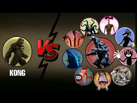 KING KONG Vs All Legendary Characters + MechaGodzilla Most Epic 2D Fictional Animation