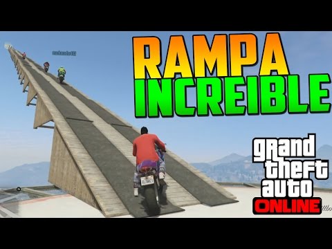 INCREÍBLE MEGA RAMPA INFINITA! - Gameplay GTA 5 Online Funny Moments (GTA V PS4)