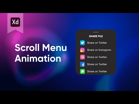 Adobe XD Tutorial - Scroll Menu Animation