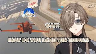 When Kanae tries to fly an Airplane...[ KANAE | Nijisanji ] #SURGEtown