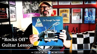 Guitar Lesson: Def Leppard "Rocks Off". Rockin' the early Leppard on a '79 Wine Red Les Paul!!