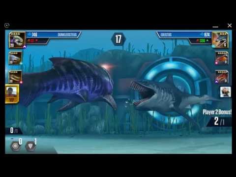 Jurassic World: The Game - Aquatic Player Duel Battle 117 - EDESTUS!