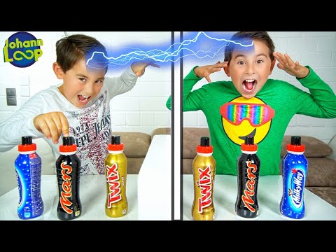 Twin Telepathy Milkshake Challenge! Bruder vs. Bruder | Echte Zwillinge! | Johann Loop
