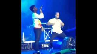 Wizkid Ft Chris Brown show me the money remix live on stage