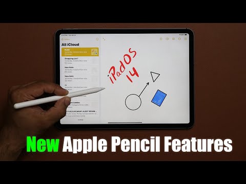 iPadOS 14 Beta running on an iPad Pro - New Apple Pencil Features
