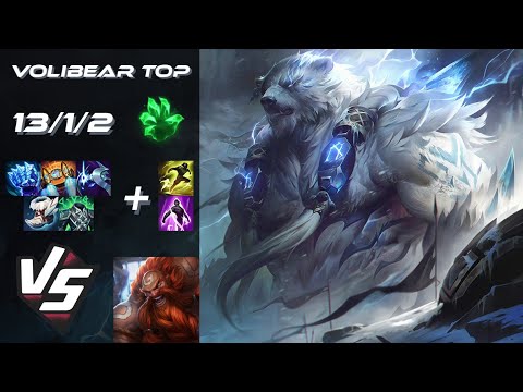 TOP Volibear vs Gragas - NA Grandmaster Patch 25.S1.5
