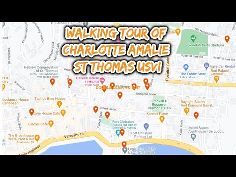 Take a self-guided walking tour of Charlotte Amalie St Thomas USVI
