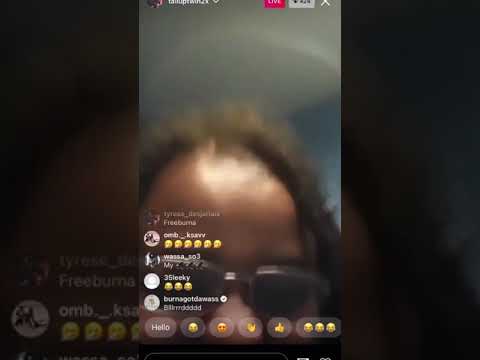 Talluptwin and fb goes live from the bin and disses duvy and boogz