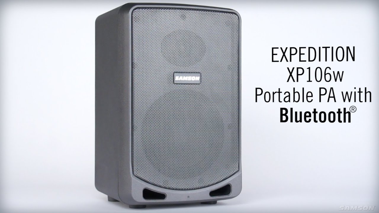 Samson Expedition XP106w - Portable PA w/ Wireless Microphone and Bluetooth