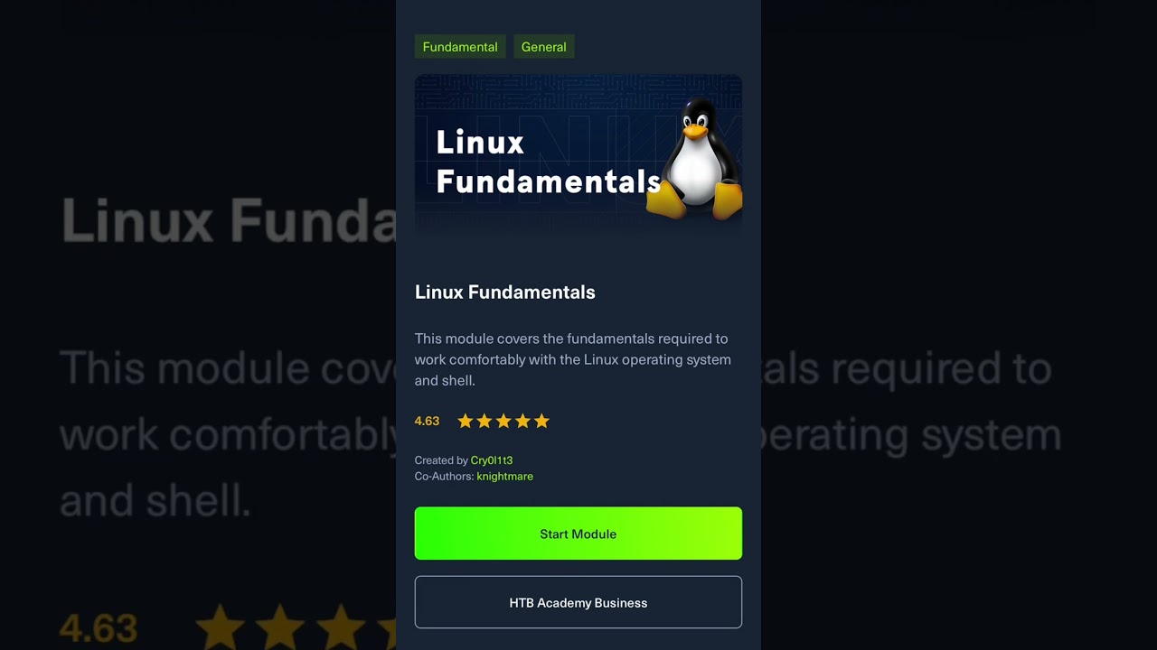 Learn the #cybersecurity fundamentals for FREE #HTB #HTBAcademy #Hacking