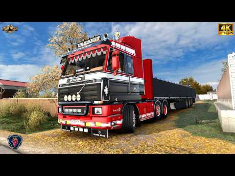 ETS2 | Realistic Driving | Legendary Scania 143M 500 | Transporting 40 Tons of Seeds | #ets2 1.56