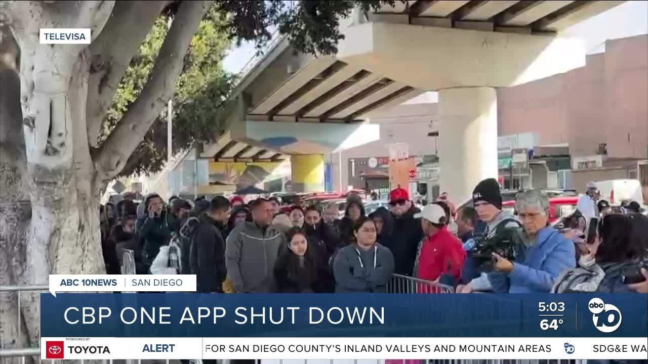 CBP One app shuts down