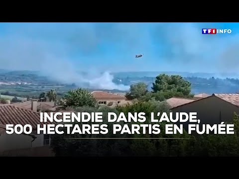 Incendie dans l'Aude : 500 hectares partis en fumée