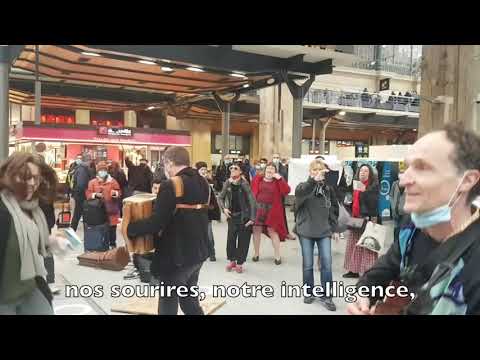 'DANSER ENCORE'   Flashmob    Gare du Nord   4 Mars 2021