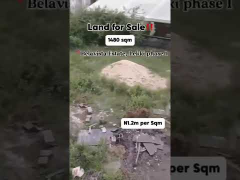 1,480 SQM Land for Sale – Bella Vista Estate, Lekki Phase 1