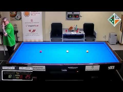 LLIGA CATALANA 3 BANDES - 4aDIV - CB LLEIDA "C" vs CB SANTS "C"