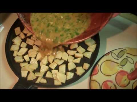 Libyan Egg Potato Omelet - عجة دحى بالبطاطا